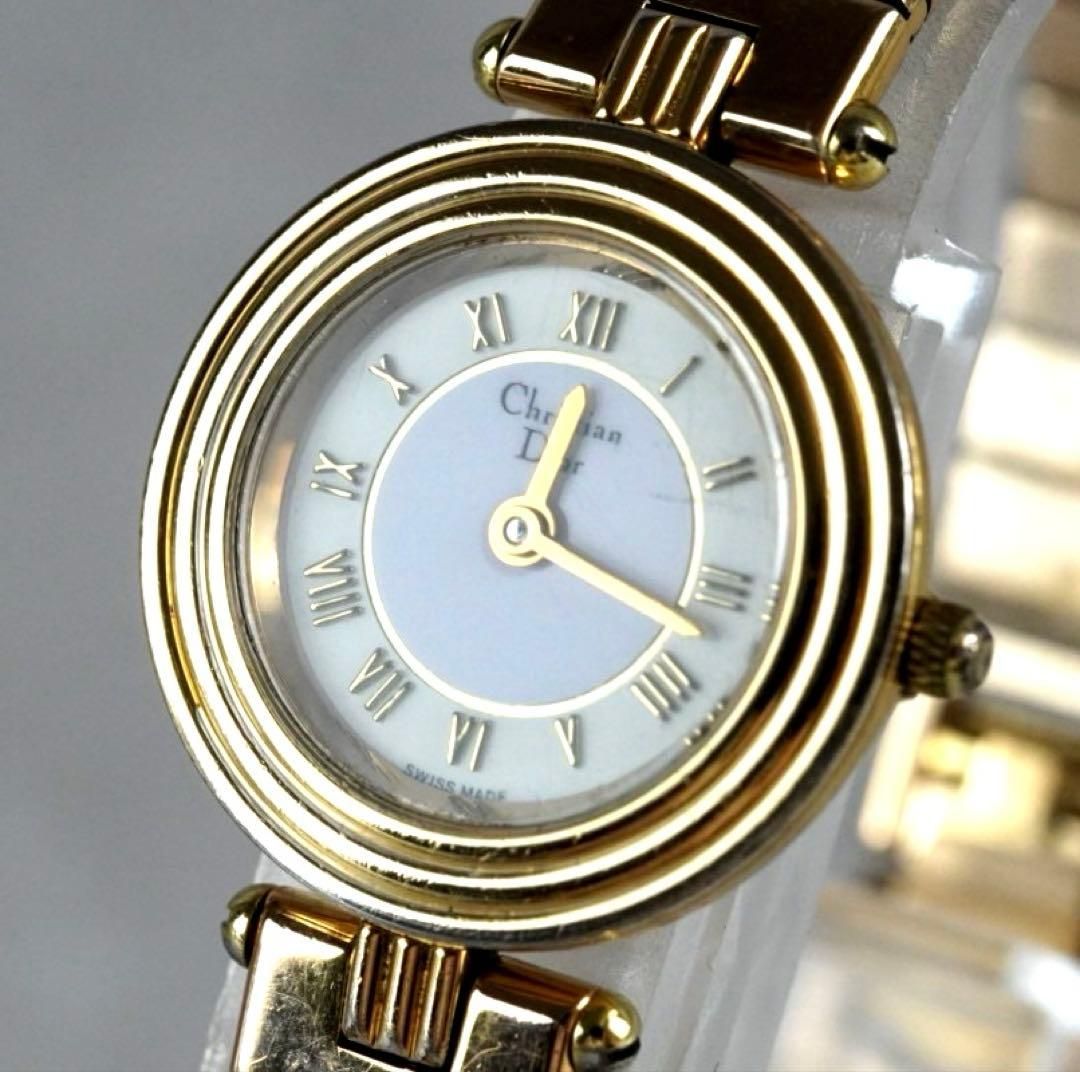 新品電池交換済】Christian Dior ディオール 腕時計 レディース