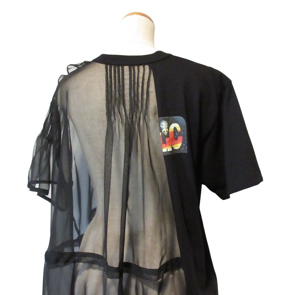 sacai シフォンドッキング切り替えTシャツ 【公式通販】