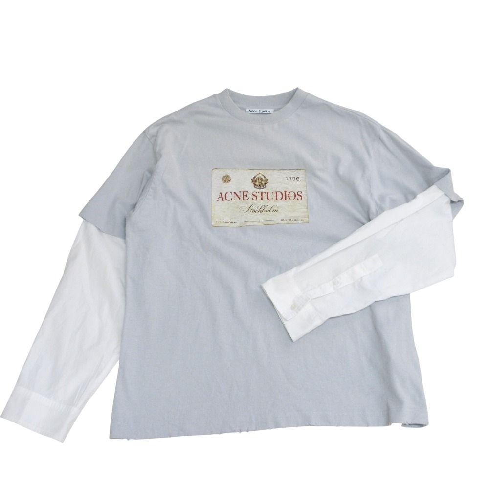 acne studios 25SS レイヤードTシャツ 美品 25SS Acne Studios アクネストゥディオズ USED加工 レイヤードT