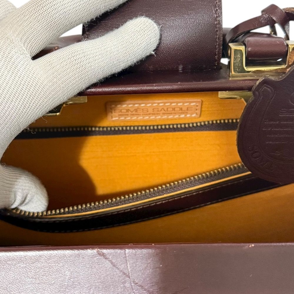 美品　SOMES SADDLE　ソメスサドル　ダレスバック　ビジネス SOMES SADDLE ソメスサドル ダレスバッグ ビジネスバッグ ブラック系