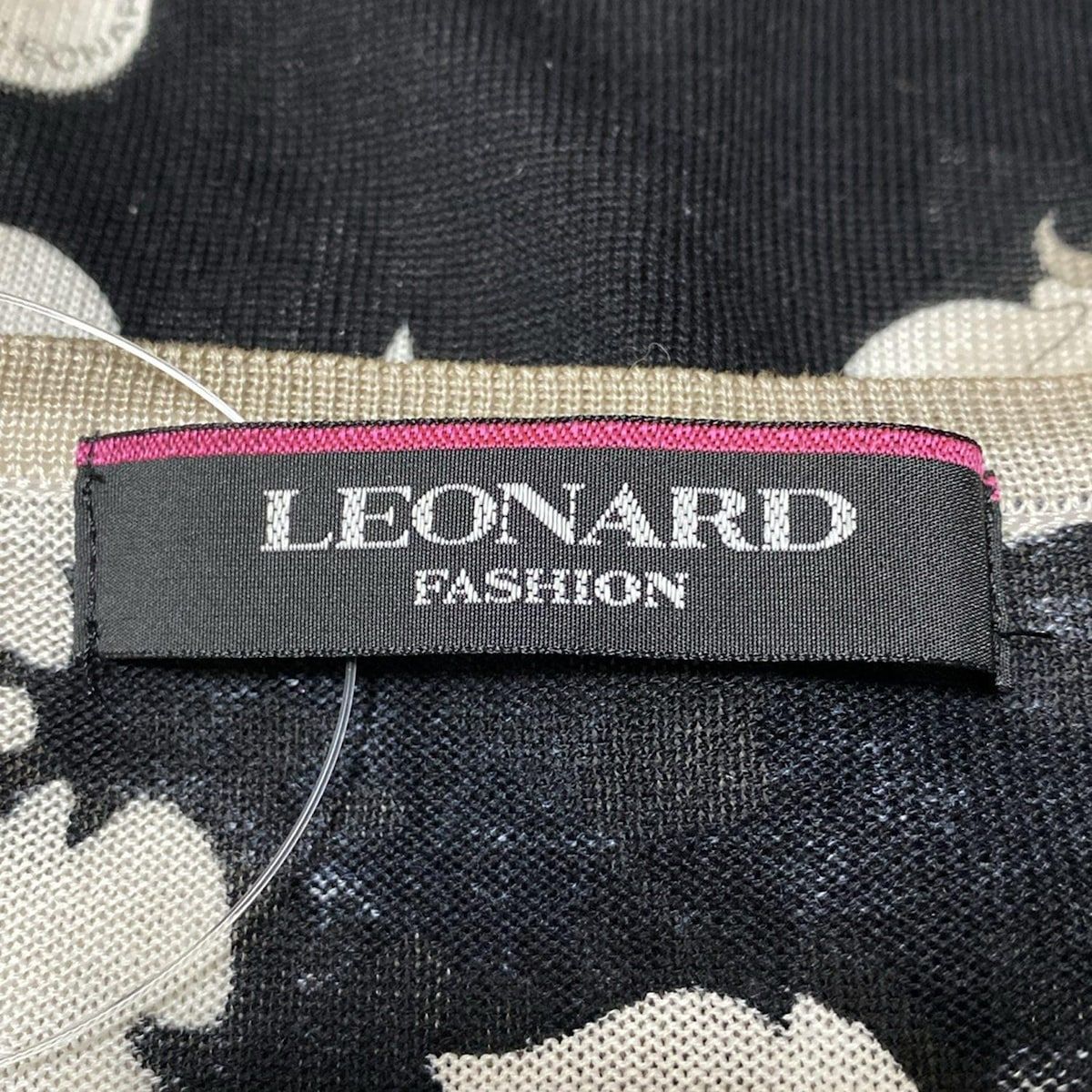 LEONARD(レオナール) 半袖カットソー サイズ42 L レディース - 黒