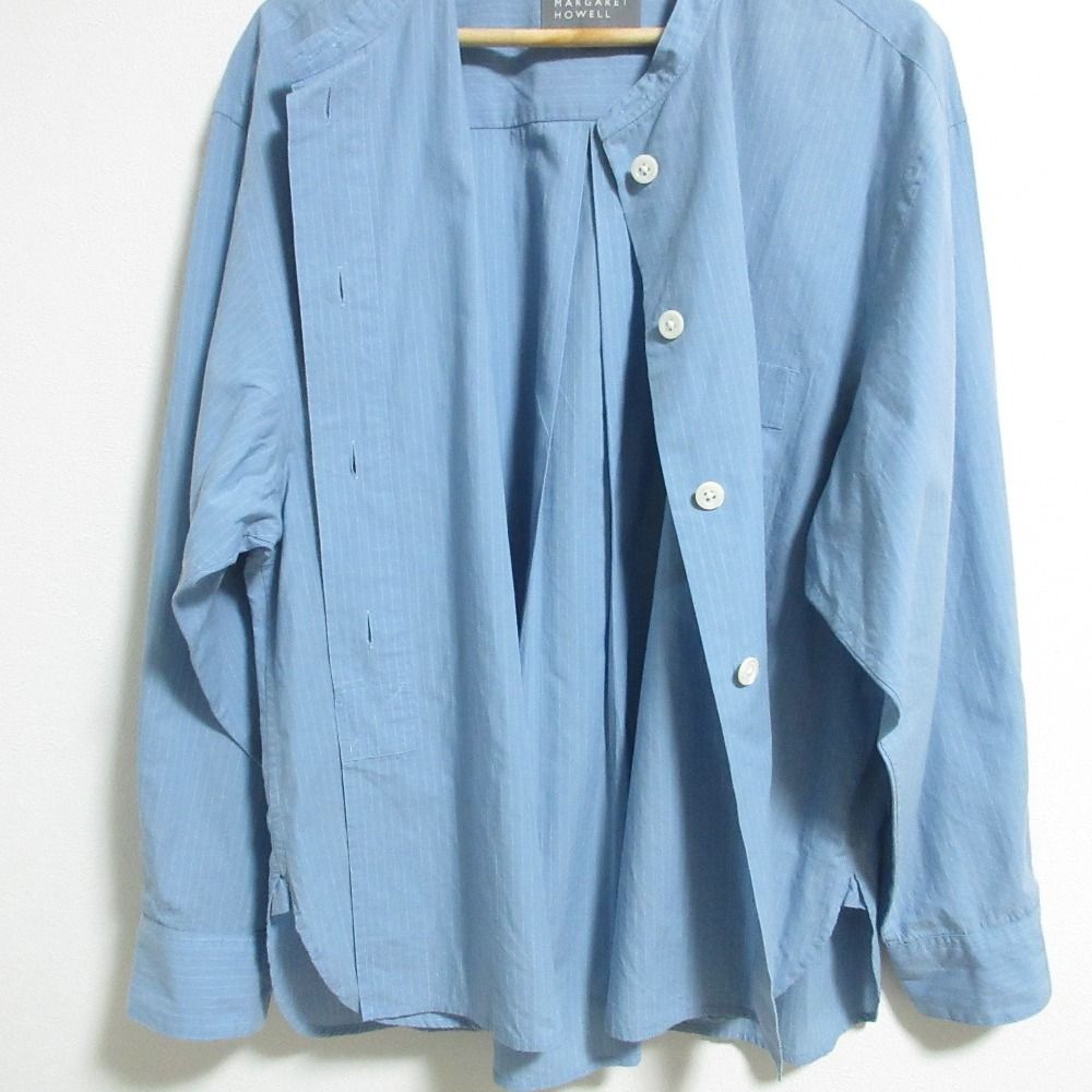 美品 25SS MARGARET HOWELL マーガレットハウエル SIMPLE STRIPE