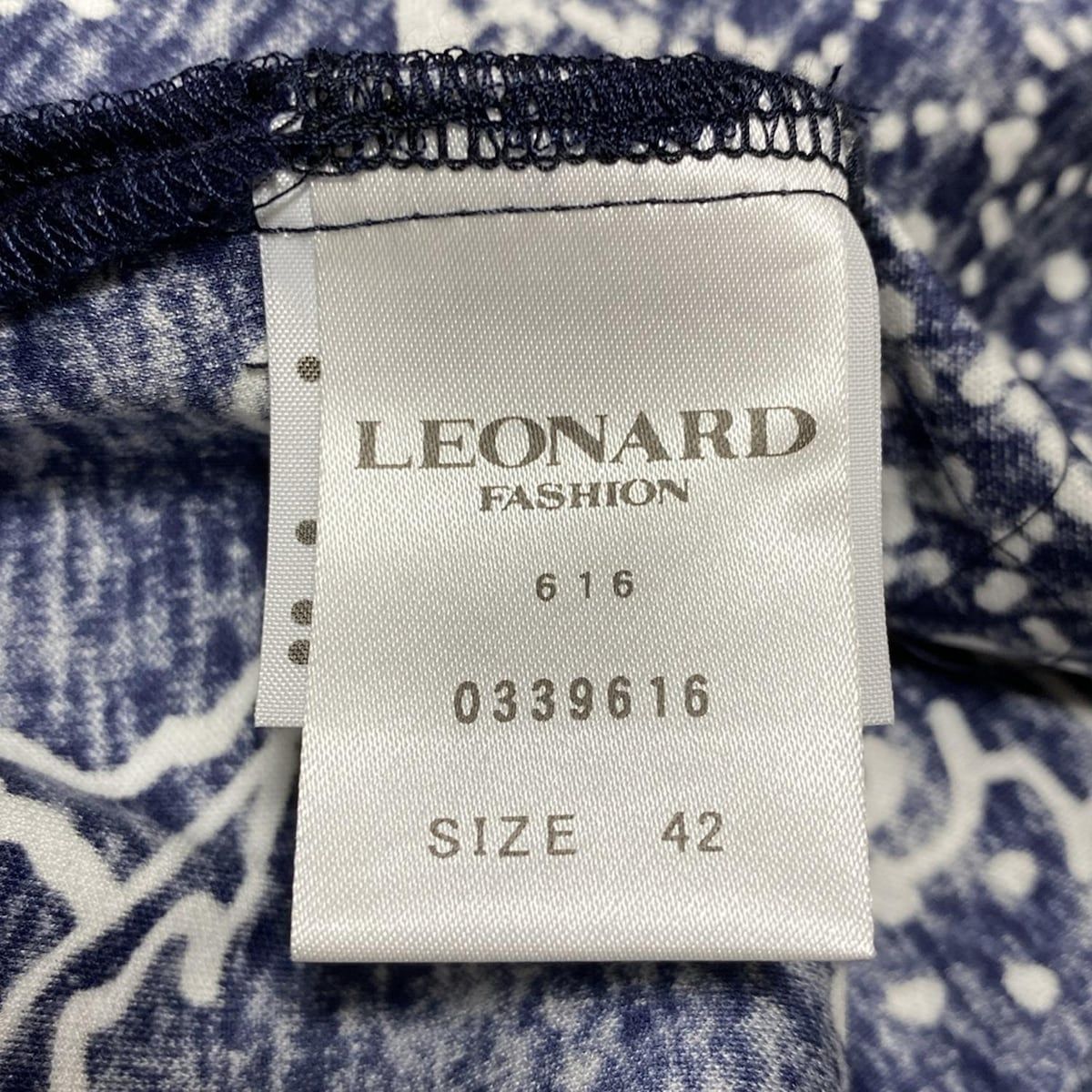 LEONARD(レオナール) 半袖カットソー サイズ42 L レディース美品