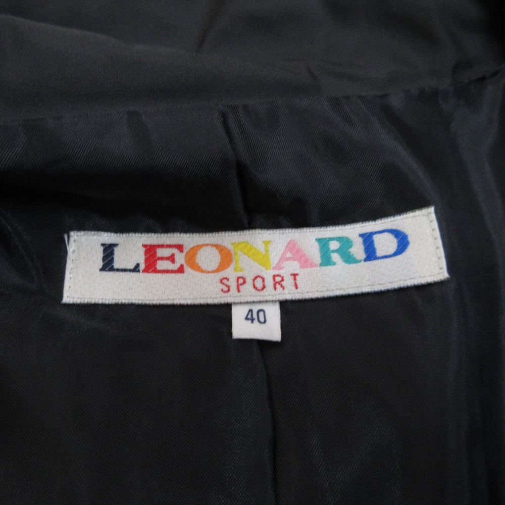 美品 LEONARD SPORT レオナールスポーツ フラワーロゴプリント パ