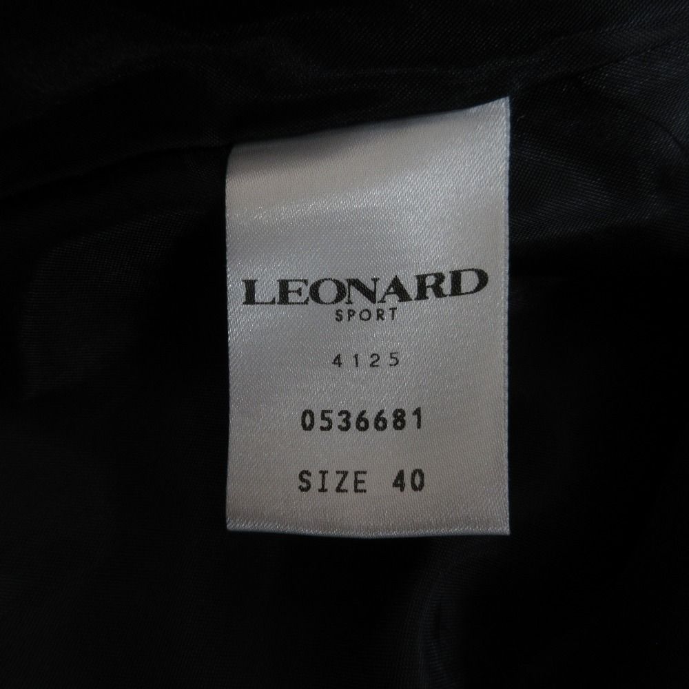 美品 LEONARD SPORT レオナールスポーツ フラワーロゴプリント パ