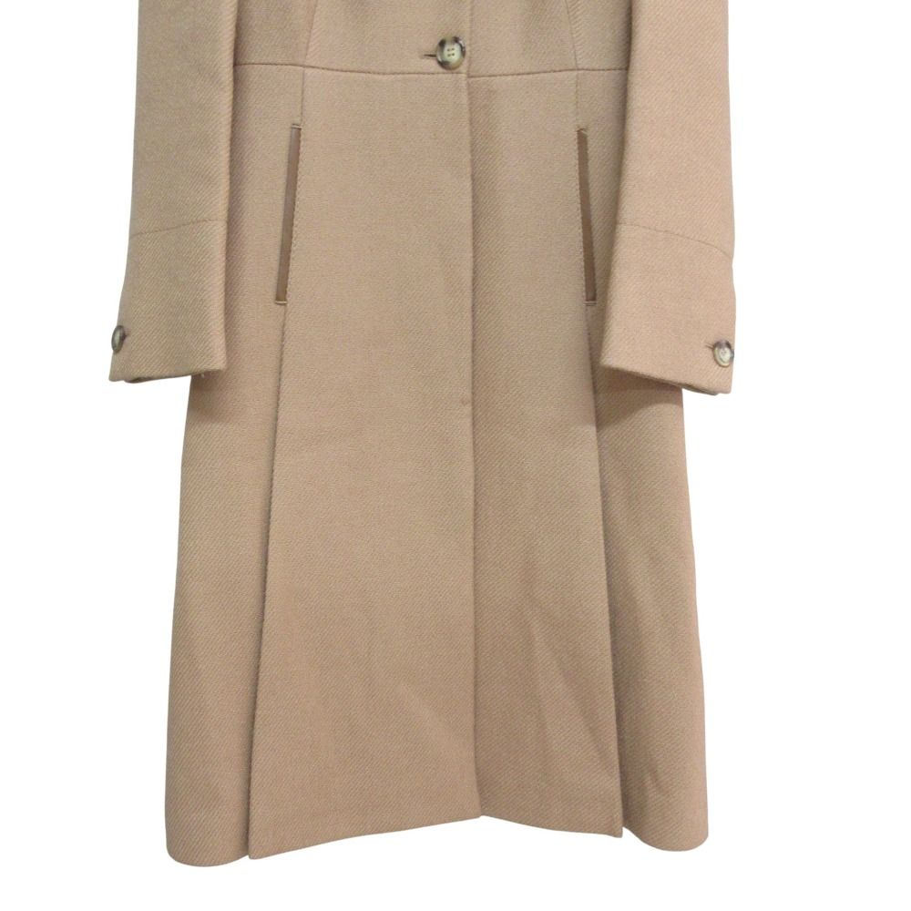 美品 PRADA プラダ Aライン ウール チェスターロングコート 38