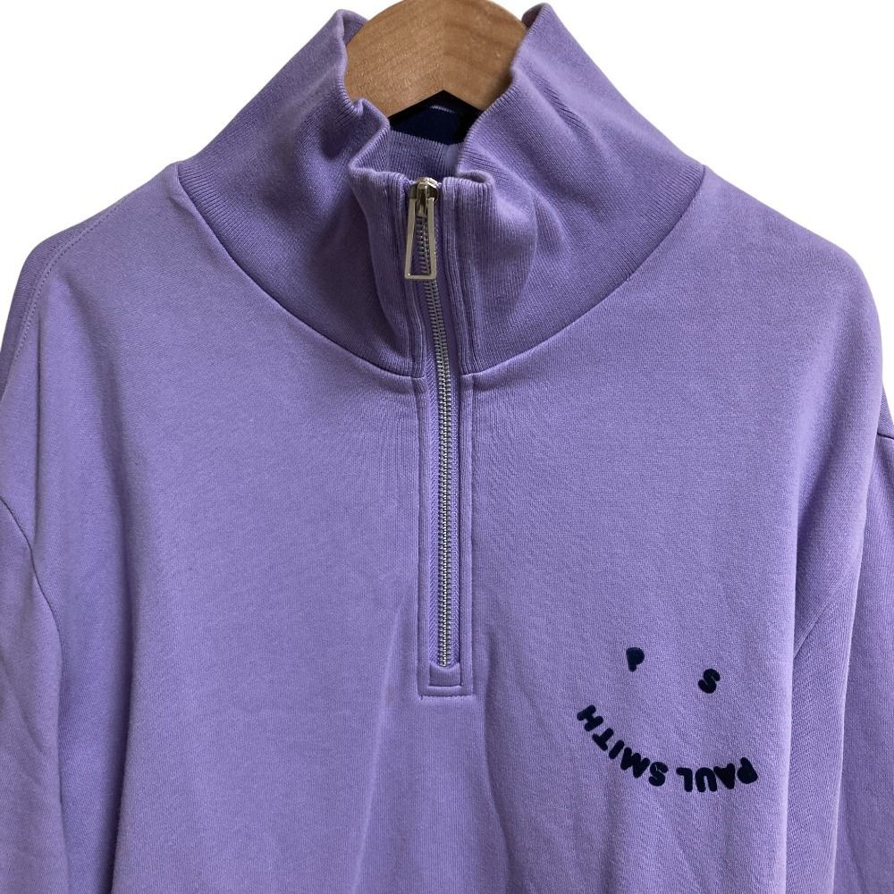 美品 PS Paul Smith ピーエスポールスミス Happy ハーフジップ プル