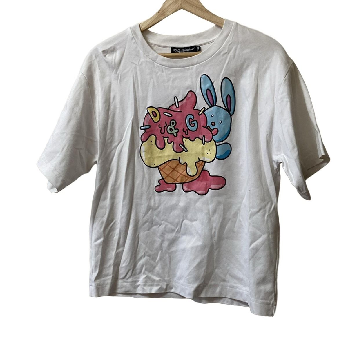 極美品DOLCE & GABBANA ドルチェアンドガッパーナピンクTシャツ 極美品DOLCE & GABBANA ドルチェアンドガッパーナピンクTシャツ