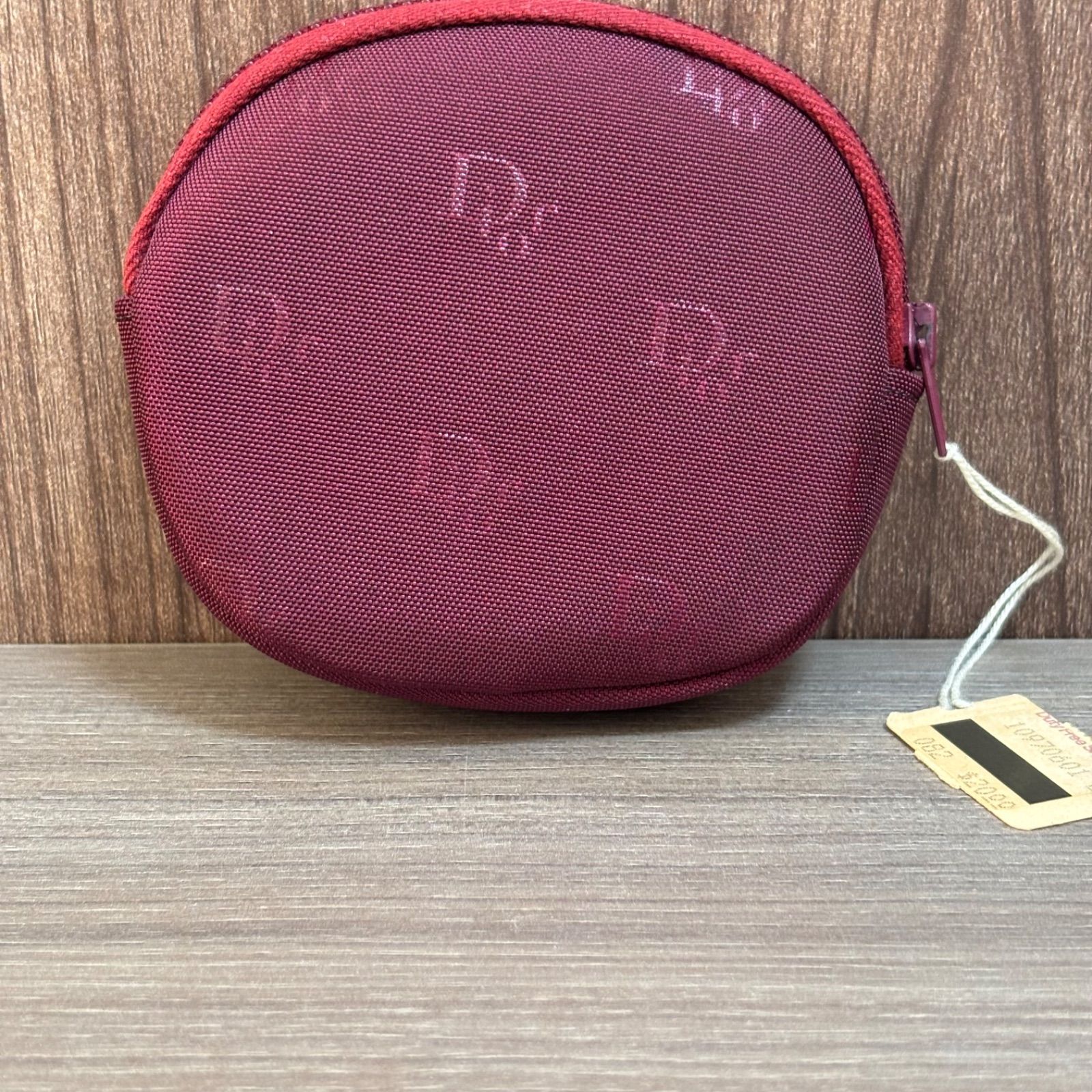 ☆ Christian Dior ディオール ロゴ ミニポーチ ボルドー系