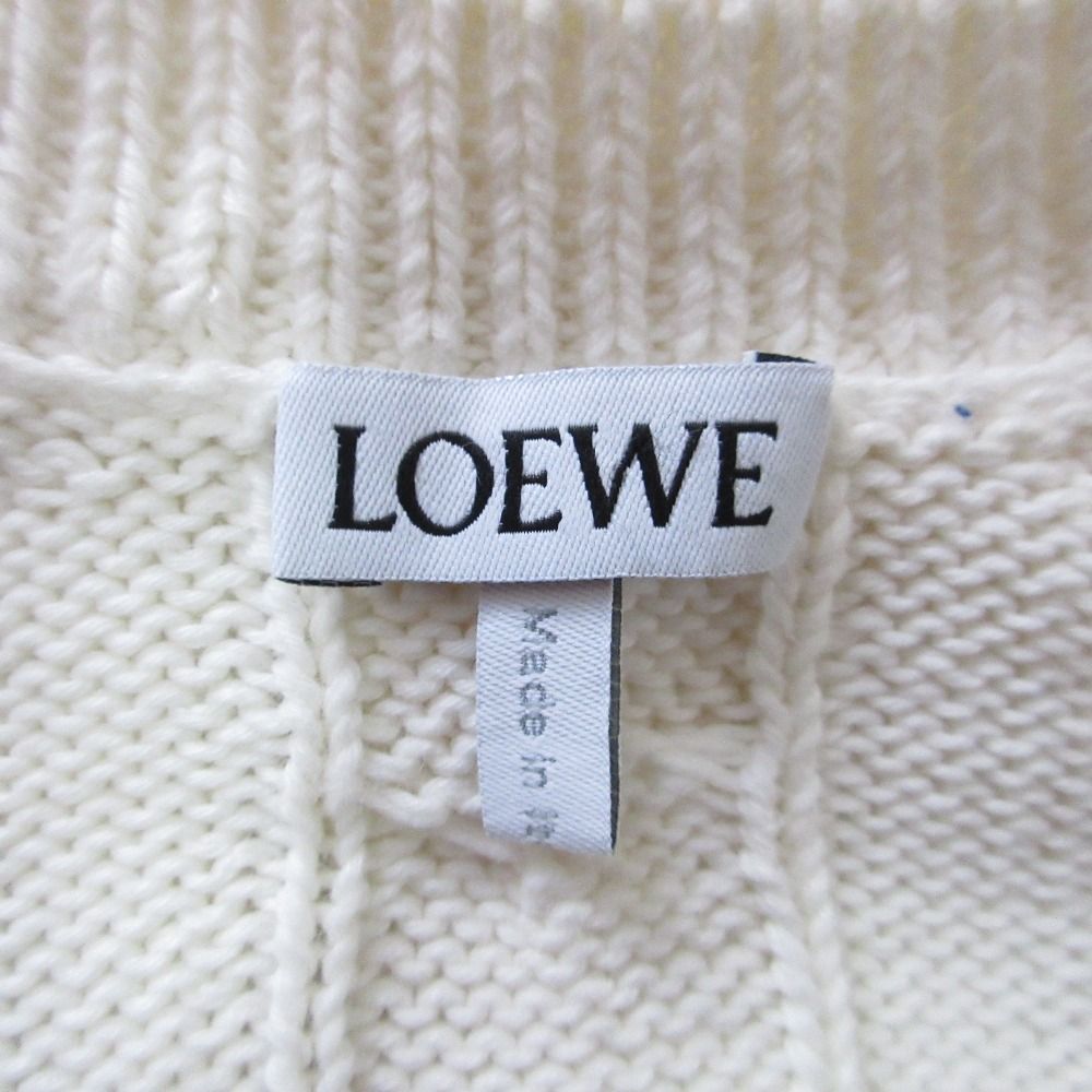良品 LOEWE ロエベ アナグラムエンブロイダリー クロップド ケーブル