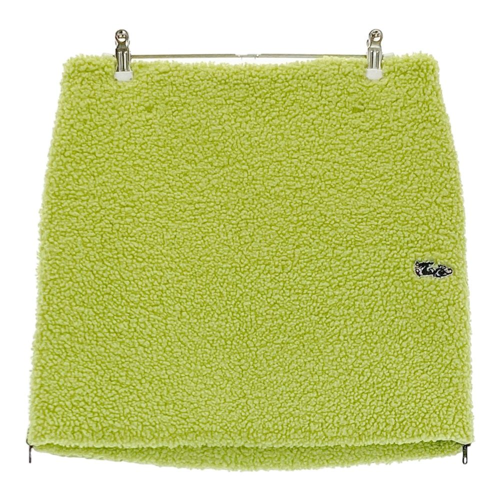 サイズ サイズ不明 DANCE WITH DRAGON ダンスウィズドラゴン 中綿切替 リバーシブル ボアスカート ロゴ柄 グリーン系 ゴルフウェア レディース ストスト