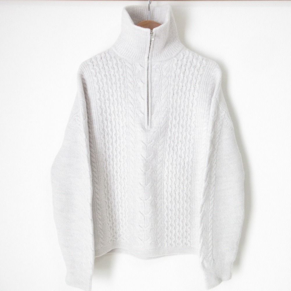 美品 24AW Theory luxe セオリーリュクス FELTED KNIT SHERRY ハーフ