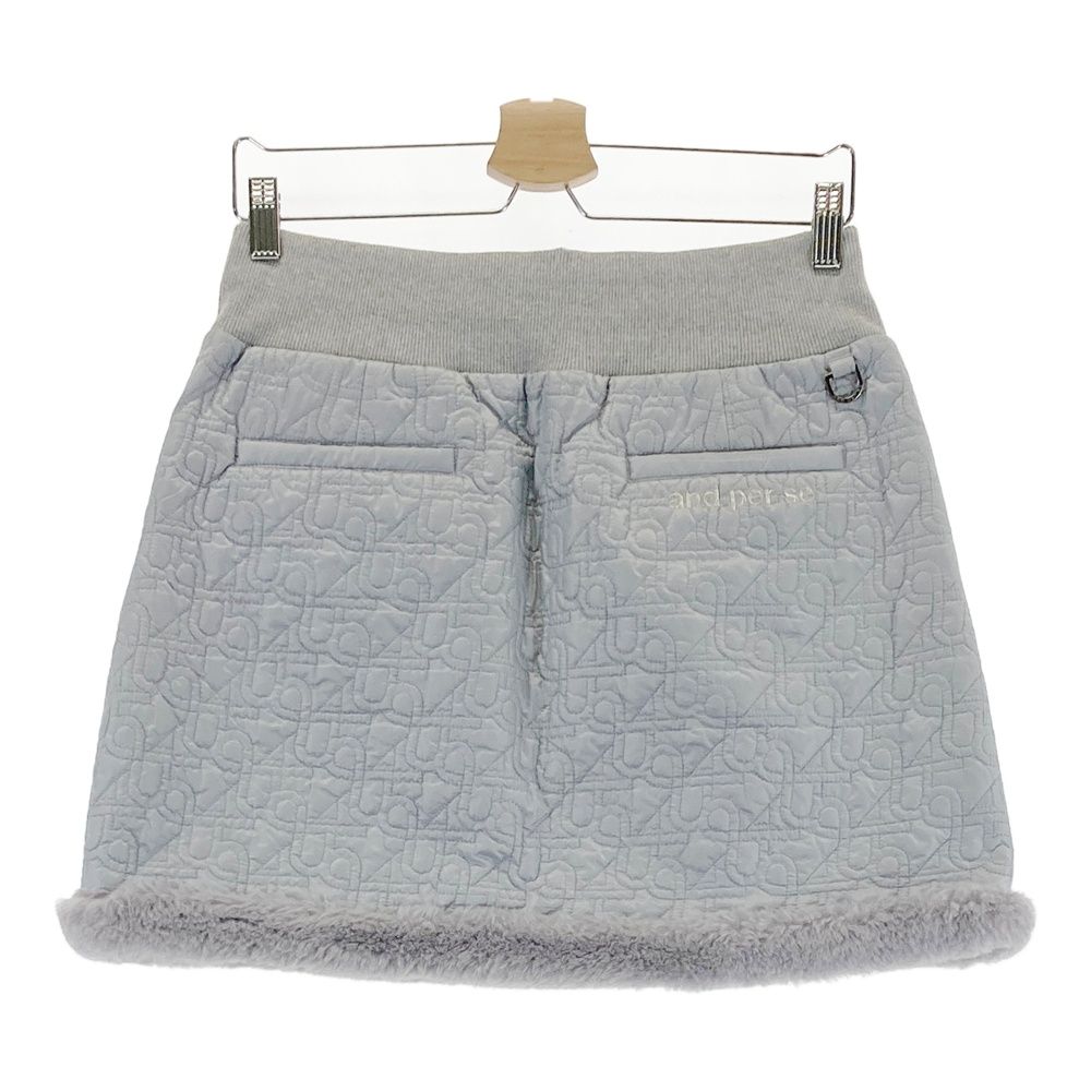 and per se アンパスィゴルフウェア　ダウンスカートLサイズ サイズ：L AND PER SE アンパスィ ; 中綿スカート 裾ファー ロゴ刺繍