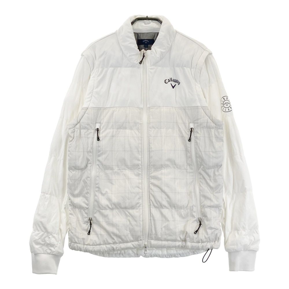 Callaway/キャロウェイ ゴルフ 2WAYジャケット【ホワイトLL】新品！ サイズ：L CALLAWAY キャロウェイ 2WAY 長袖 中綿ジャケット ホワイト