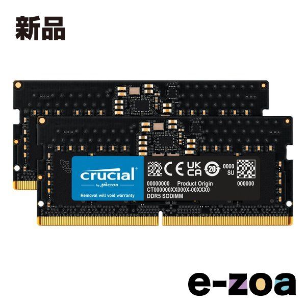 crucial クルーシャル ノート用メモリモジュール 16GB Kit/8GBx2/DDR5