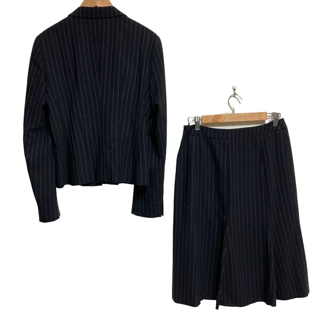 美品 Max Mara マックスマーラ ストライプ ジャケット ひざ丈 スカート