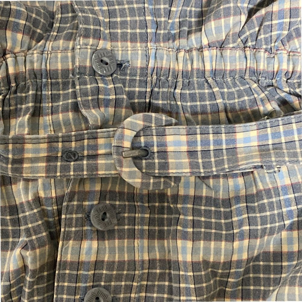 美品 KANEKO ISAO カネコイサオ チェックリボン フラワー刺繍