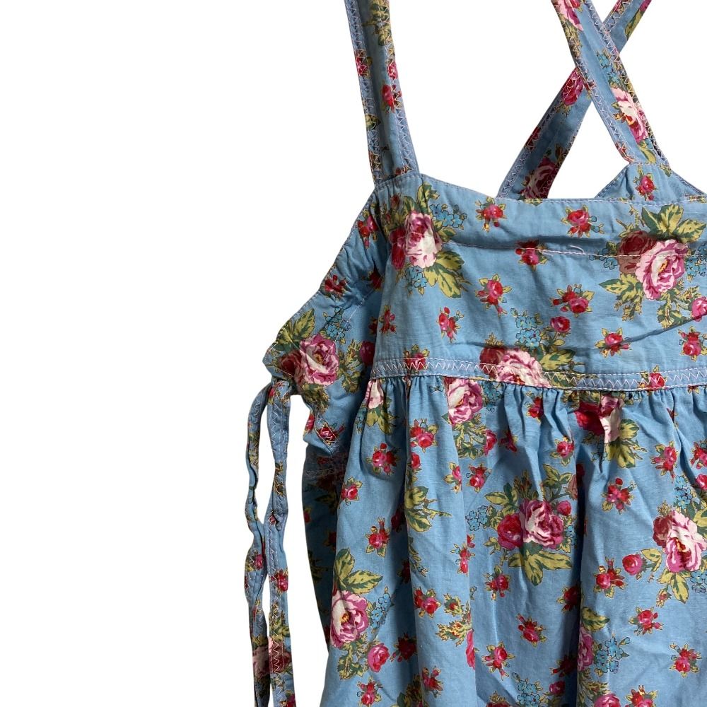 美品 PINK HOUSE ピンクハウス ジャンパースカート ブルー レディース