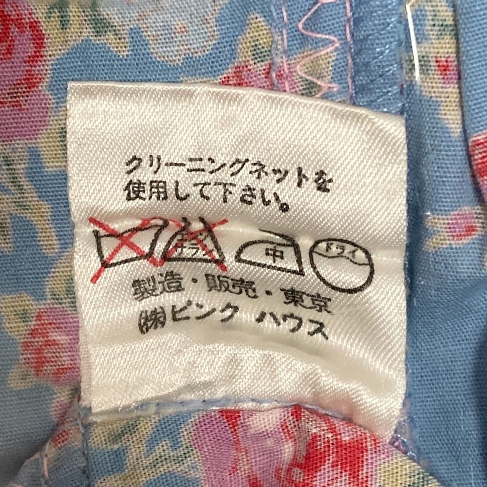 美品 PINK HOUSE ピンクハウス ジャンパースカート ブルー レディース