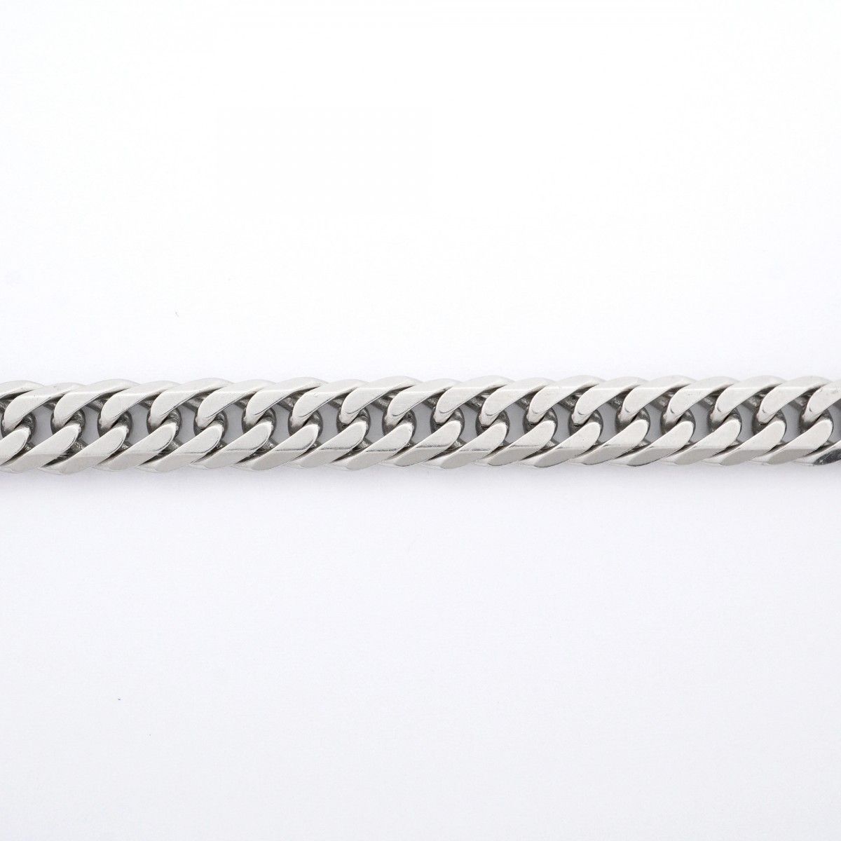 5khm090】喜平 ブレスレット Pt900 プラチナ 6面 ダブル 20cm 19.7g
