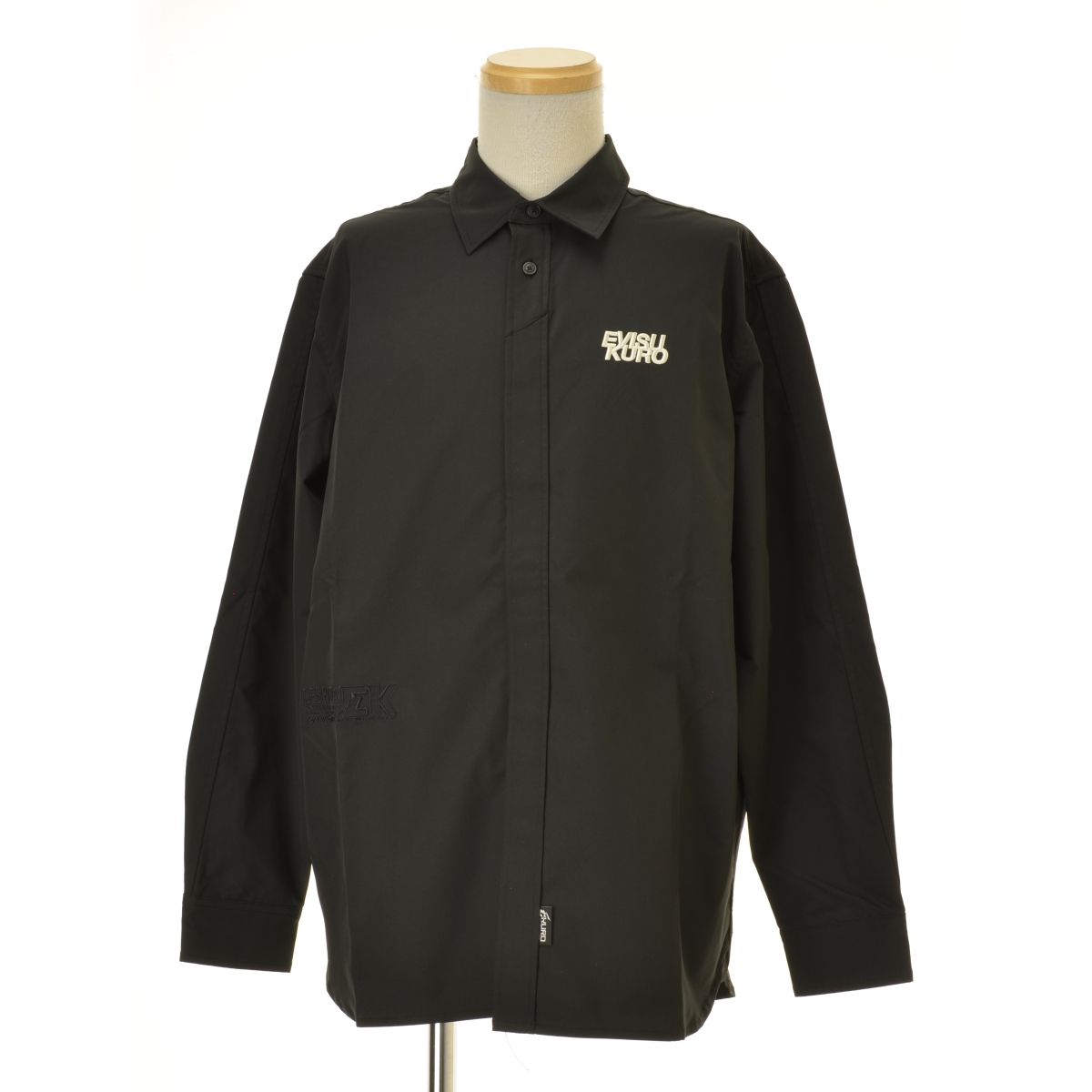 【EVISU】KURO 25AW 2ESGNM5SJ5028RXSN SHIRT JACKET エンボスロゴ リラックスフィット シャツジャケット EVISU】KURO 25AW 2ESGNM5SJ5028RXSN SHIRT JACKET エンボスロゴ