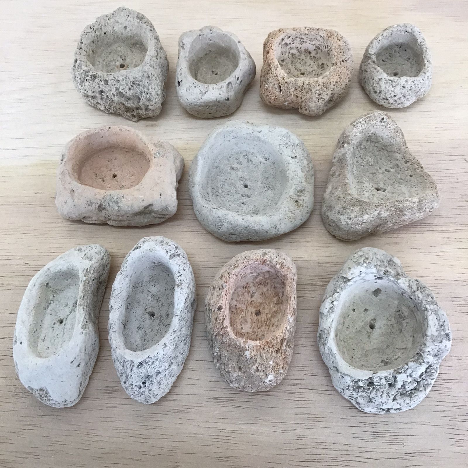 アイテラスの軽石鉢 11点セット｜軽量＆通気性抜群｜観葉植物や多肉