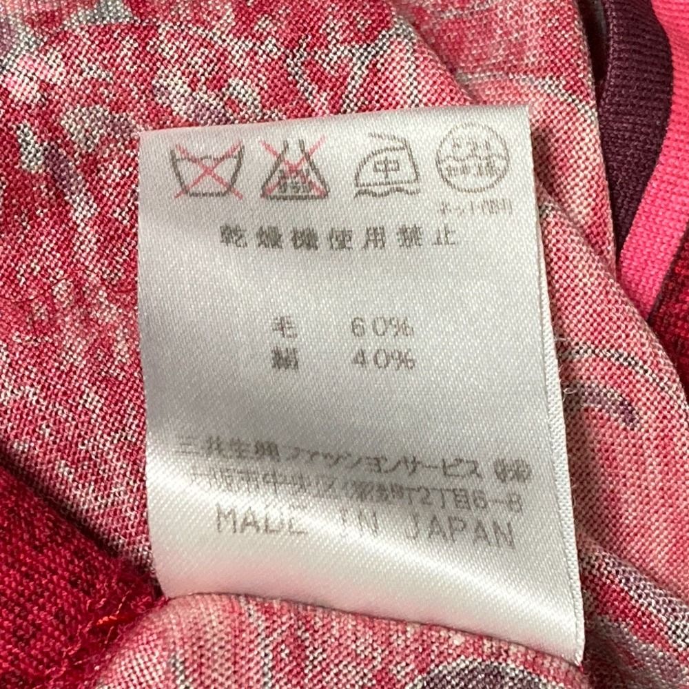 美品 LEONARD レオナール ウールシルク ペイズリー フラワープリント