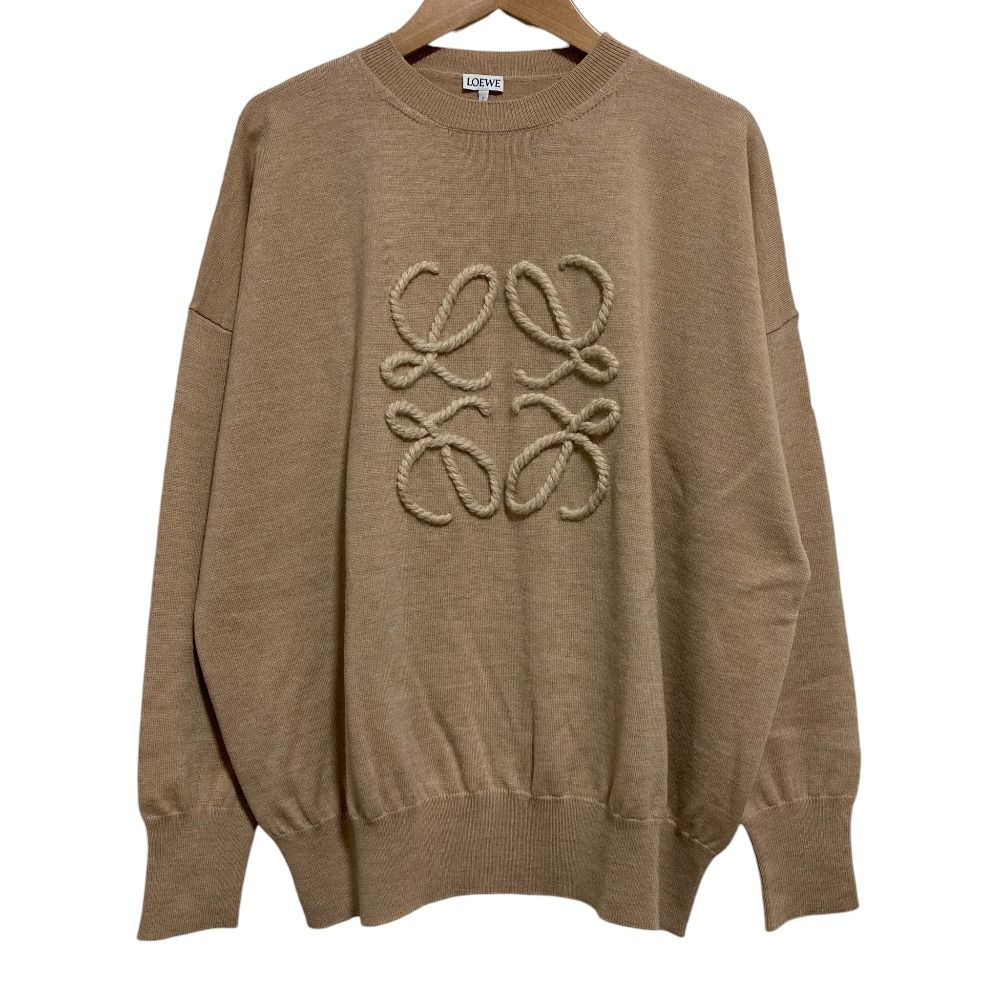 美品 LOEWE ロエベ アナグラム エンブロイダリーニット S359333XAZ XS