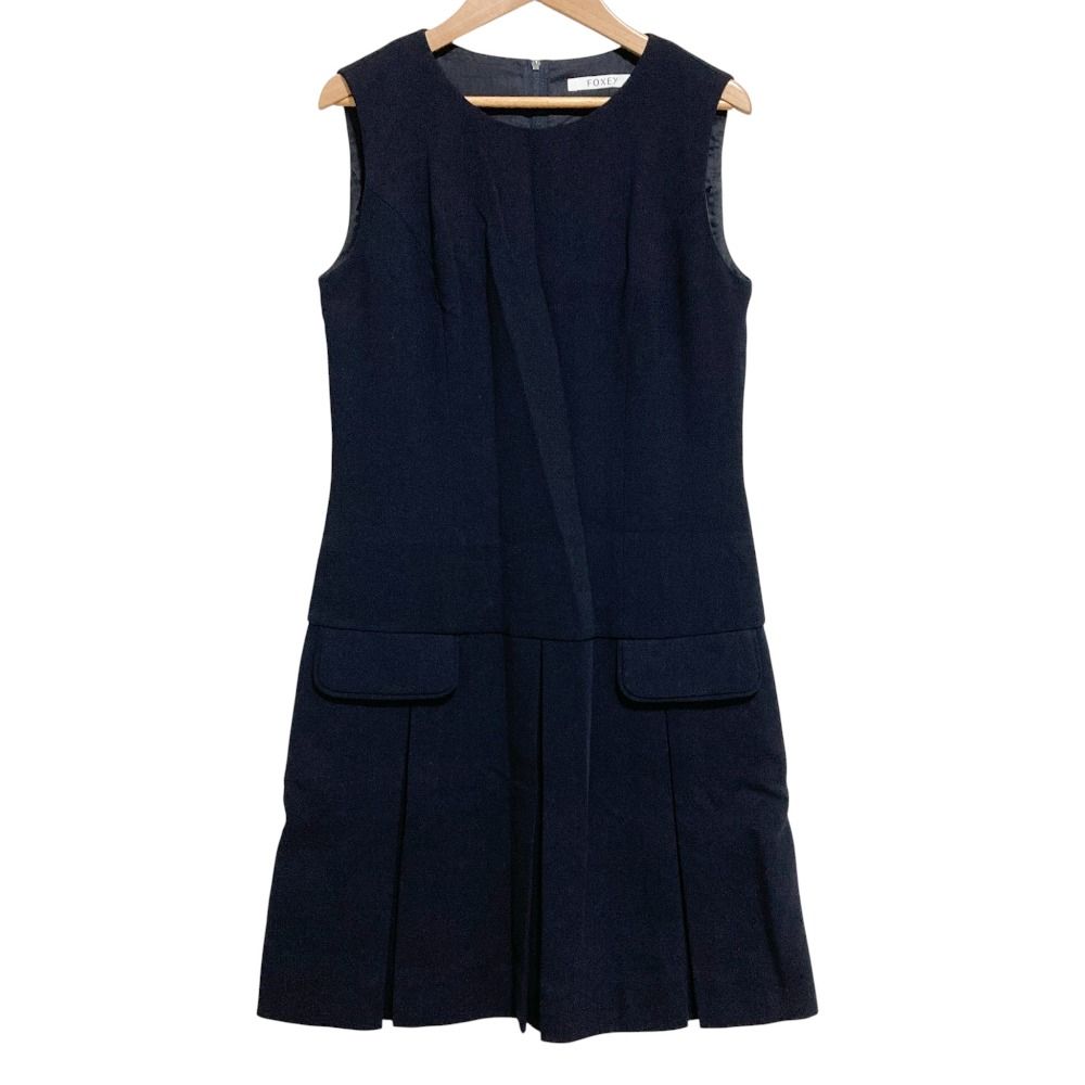 定価12万✨フォクシー ドレスツイギー ボックスプリーツワンピース ミント 38 定価12万✨フォクシー ドレスツイギー ボックスプリーツワンピース