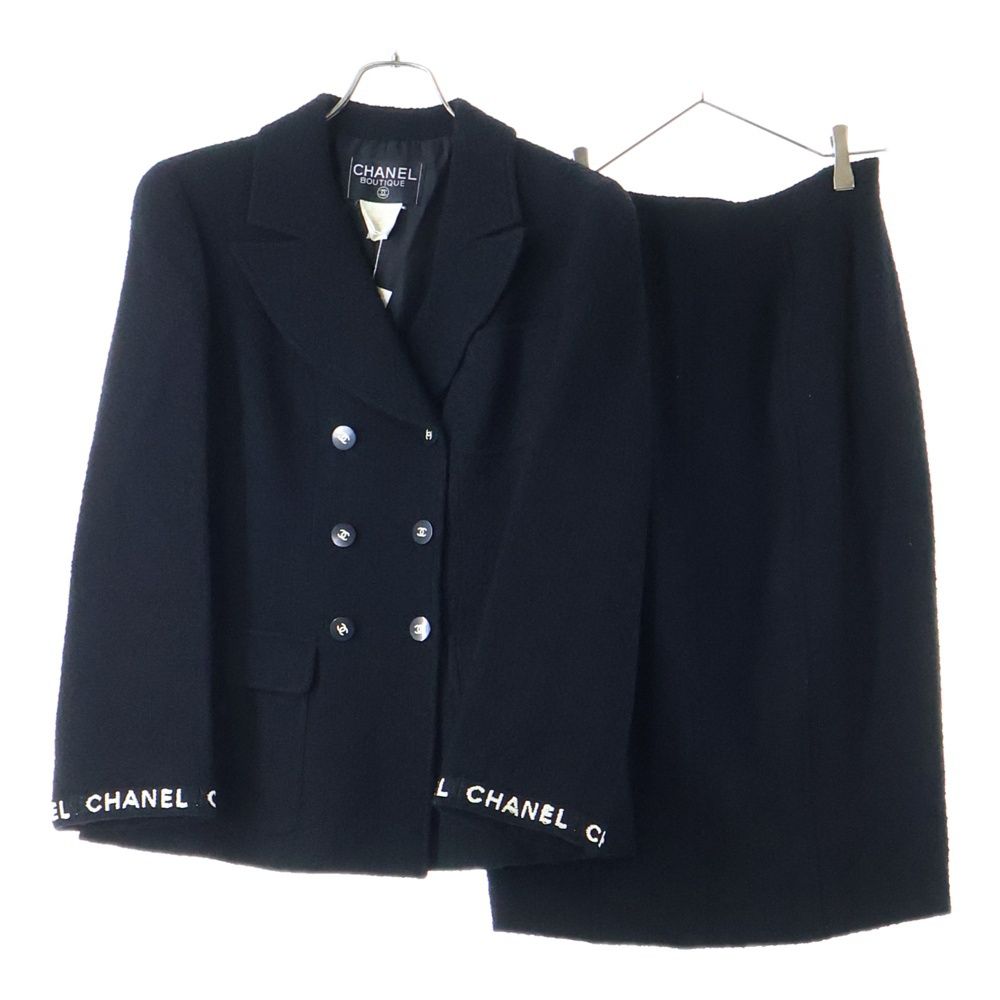 CHANEL (シャネル) 95AW ココマークボタン ロゴジャガード ウール