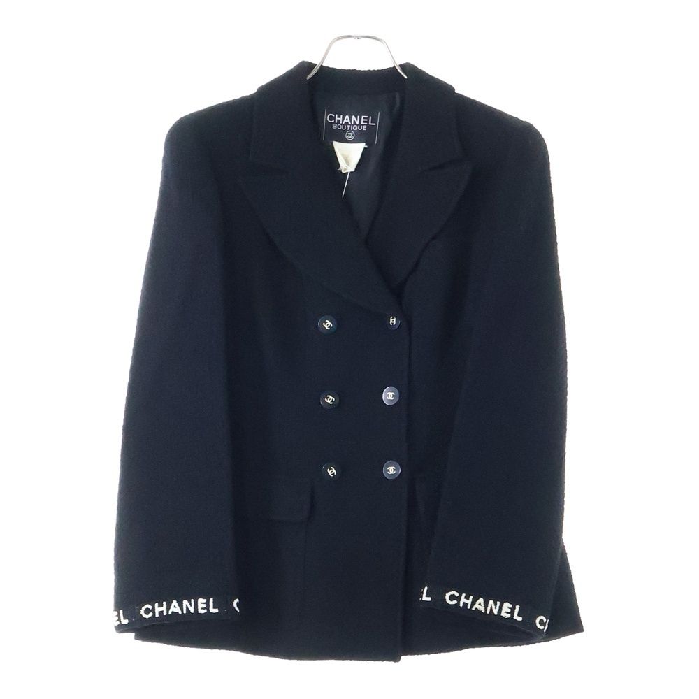 CHANEL (シャネル) 95AW ココマークボタン ロゴジャガード ウール