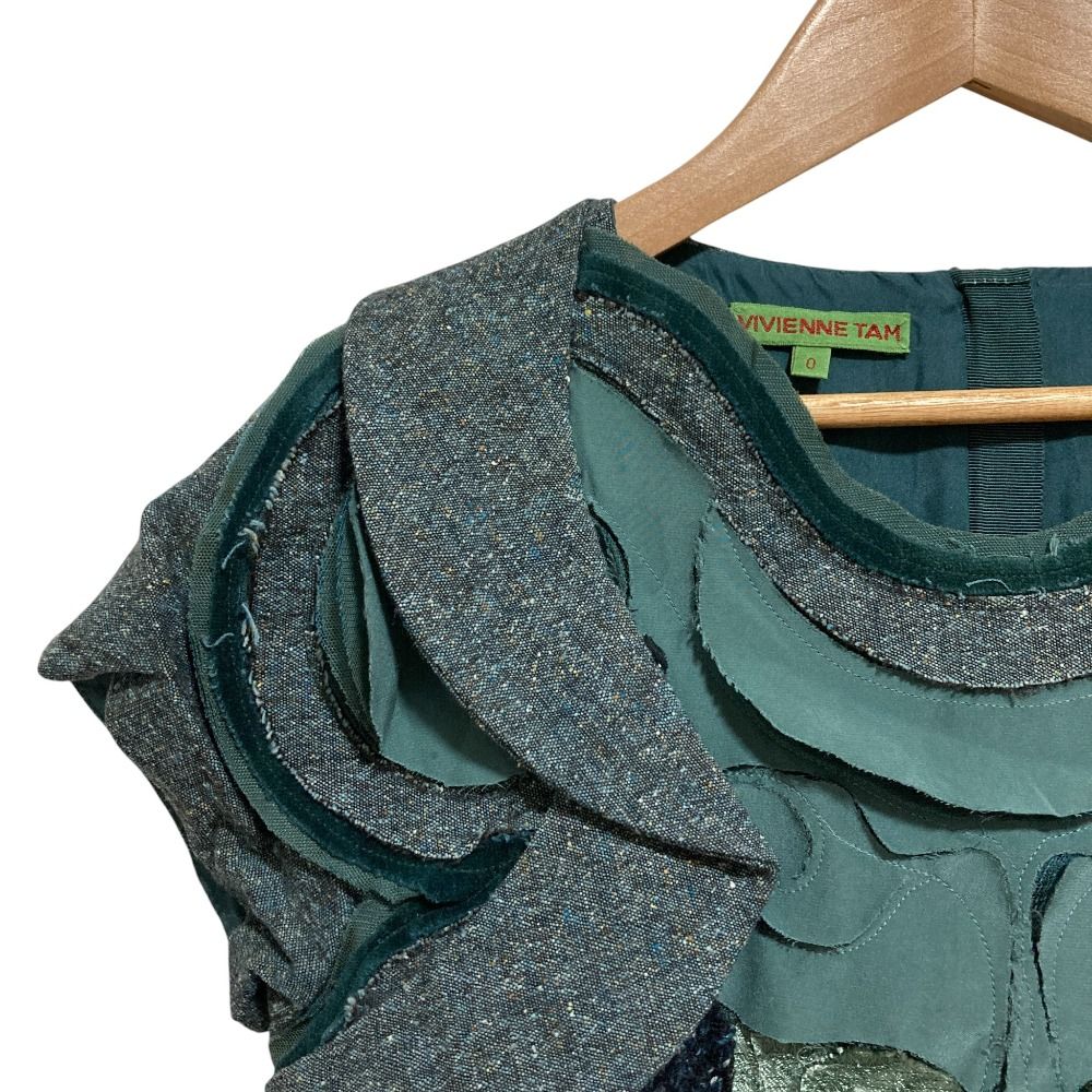 美品 VIVIENNE TAM ヴィヴィアンタム シルクブレンド フレンチスリーブ