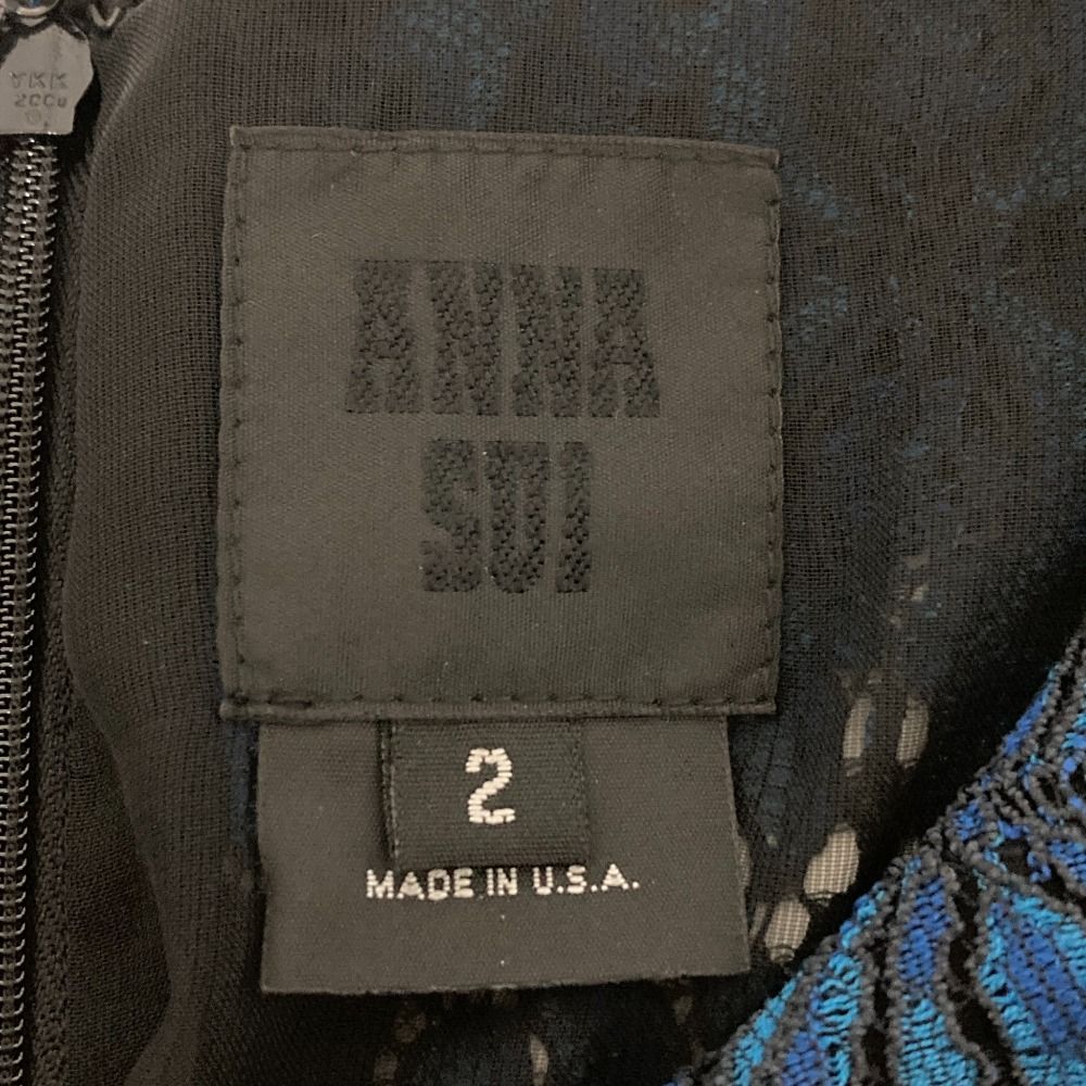 【ANNA SUIワンピース】Sサイズ/目立った傷や汚れなし 星座柄ワンピース＋カバーパンツ（ロンパース・カバーオール(ベビー