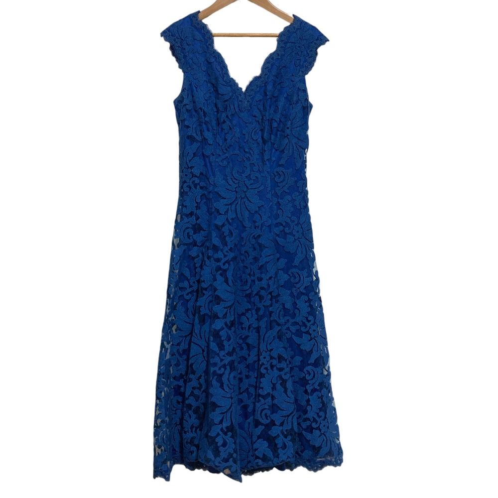 美品 TADASHI SHOJI タダシショージ エンブロイダリー レース ロング