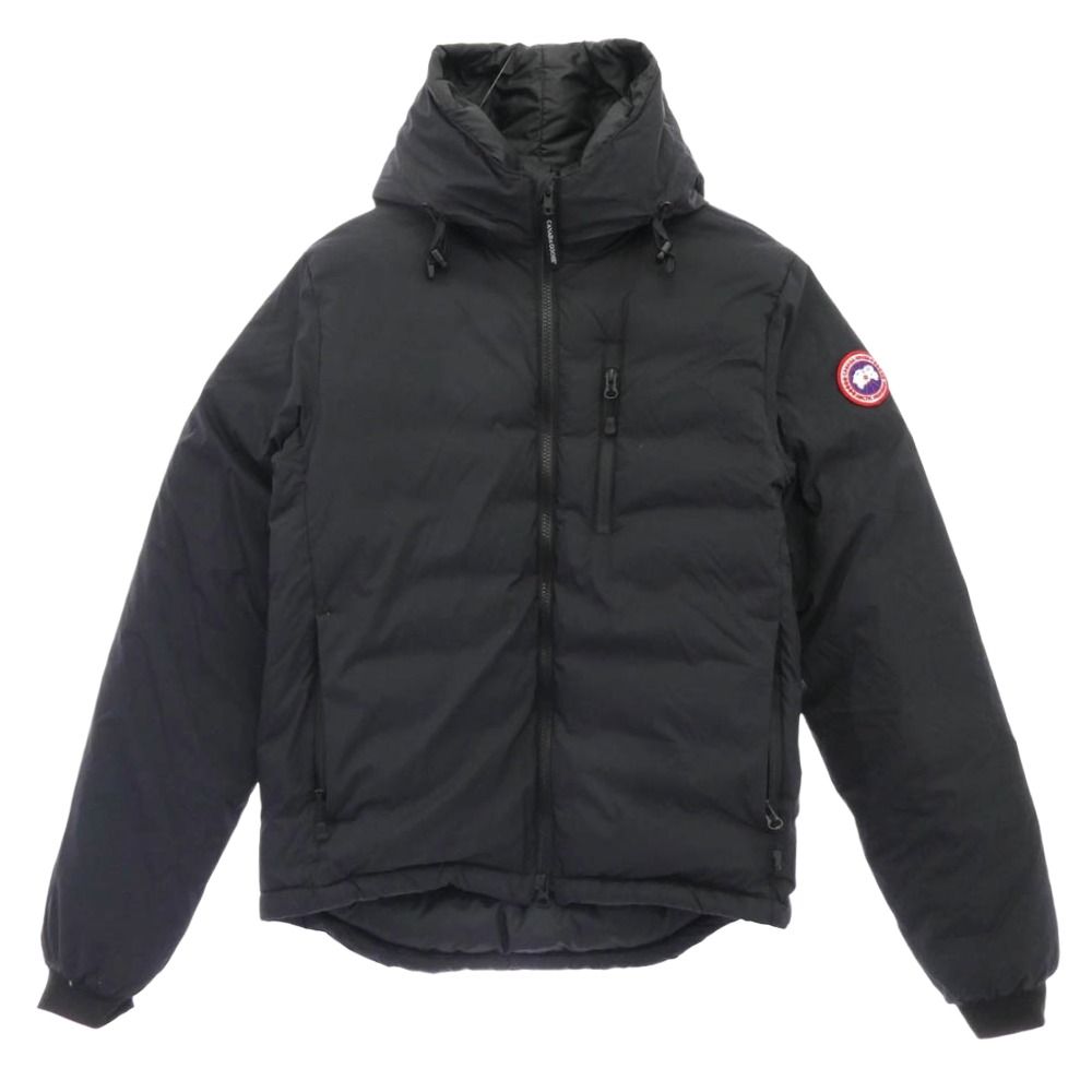 CANADA GOOSE カナダグース 5078M Lodge Hoody ロッジ フーディー ダウンジャケット ブラック系 XS【中古】