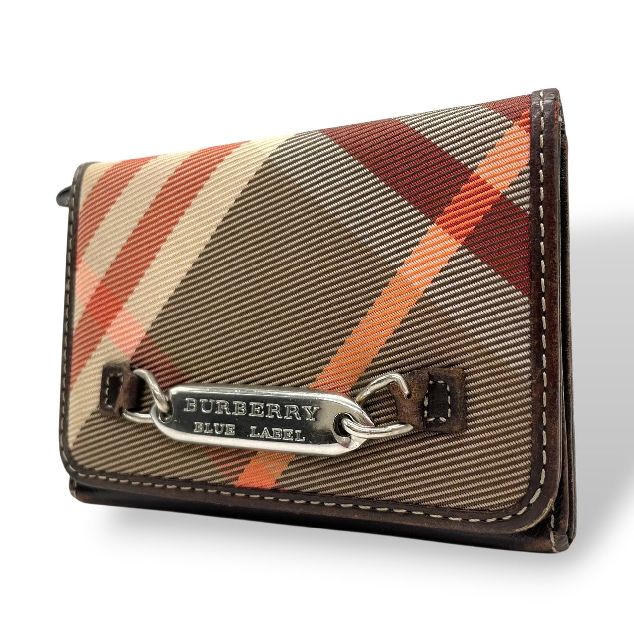 teeeee ★未使用BURBERRY BLUE LABEL 三つ折り財布 BURBERRY BLUE LABEL バーバリーブルーレーベル 三つ折り財布