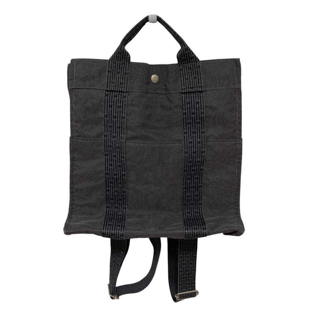 良品 HERMES エルメス エールライン アドMM リュックサック グレー