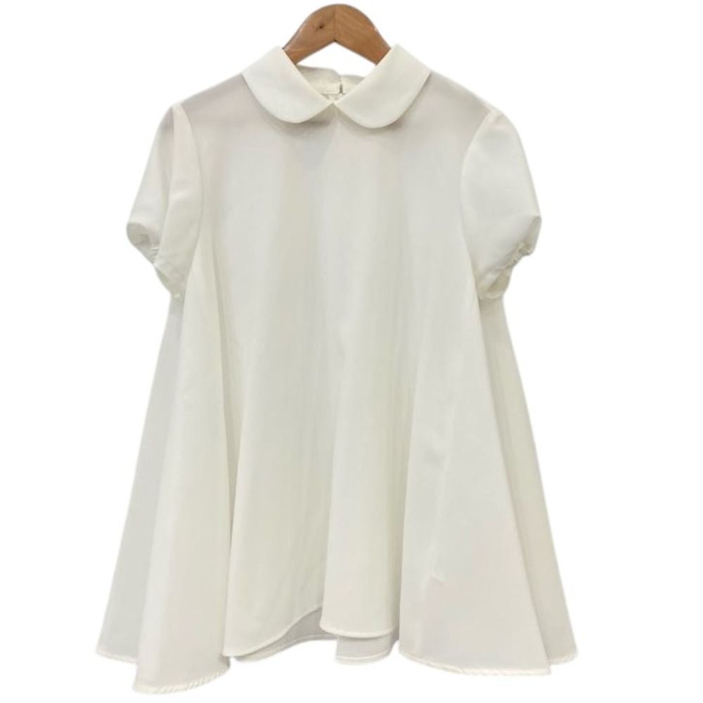 良品 22SS yori ヨリ サラサラ襟付き パフスリーブ フレアブラウス