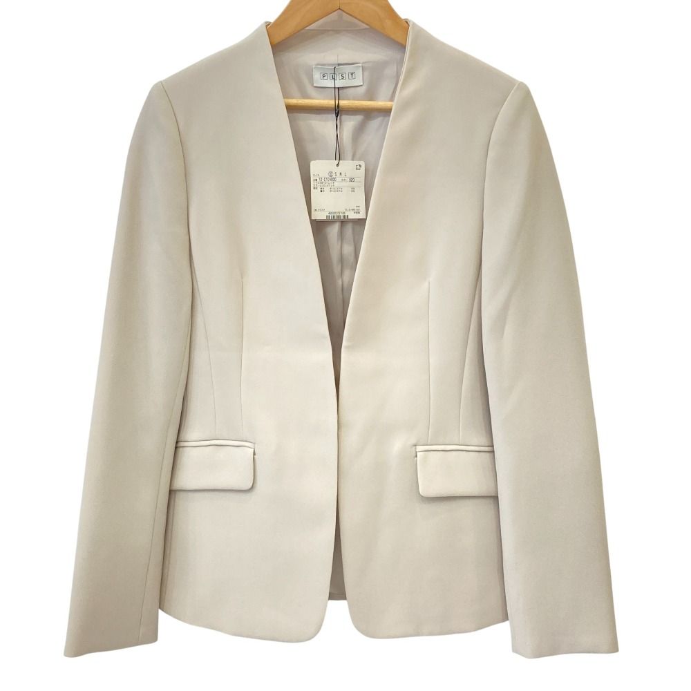 未使用 PLST プラステ ツイル2wayストレッチ カラーレスジャケット XS