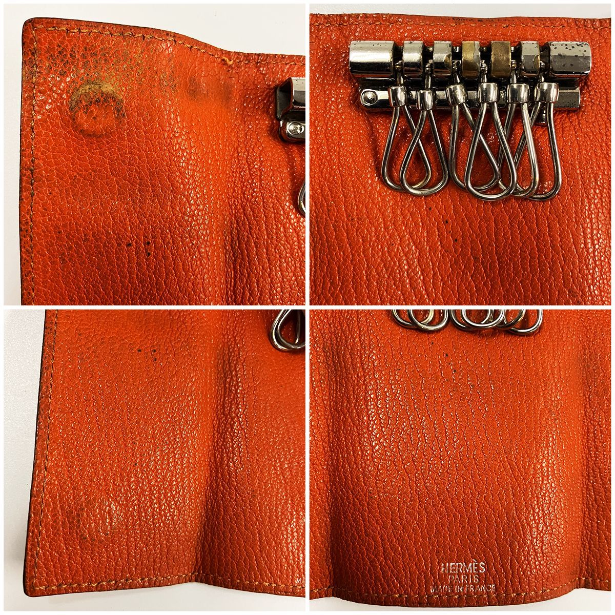 HERMES エルメス セリエボタン 6連 レザー キーケース - メルカリ