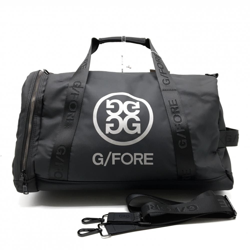 未使用 ジーフォア G/FORE 2way ハンドバッグ レザー ボストンバッグ 新品】ジーフォア 2WAYボストンバッグ 黒 シューズ収納可 ショルダー
