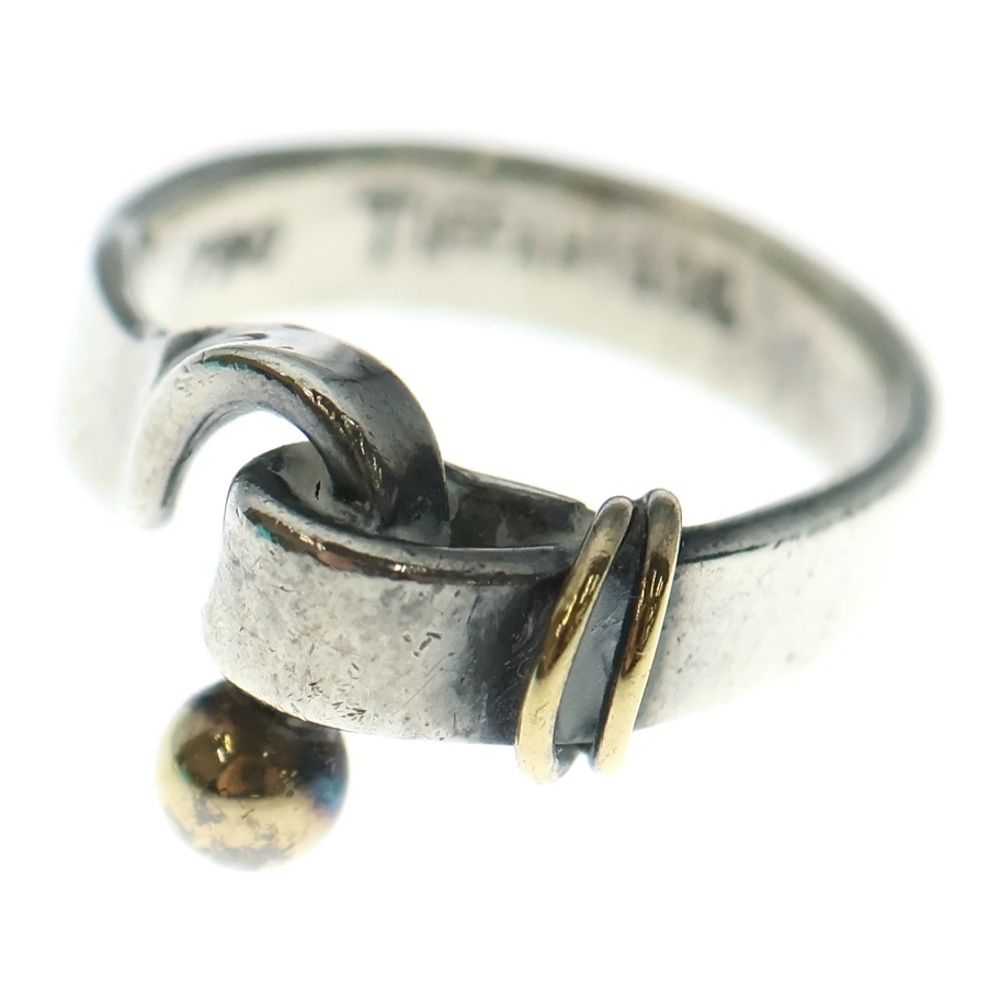 TIFFANY & Co. (ティファニー) フック&アイ リング 指輪 Ag925×Au750
