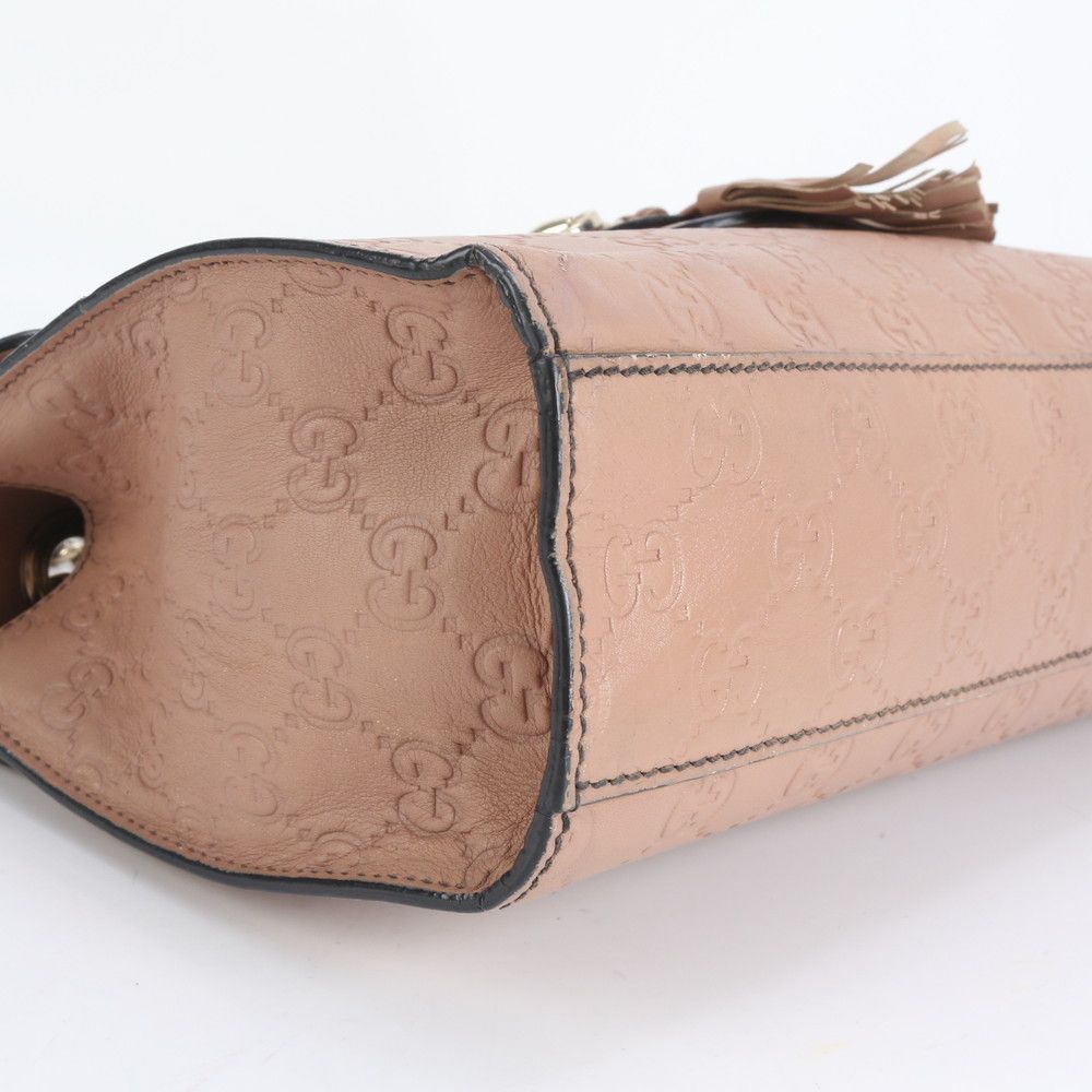 極美品 グッチ グッチシマ エミリー ホースビット レザー チェーン