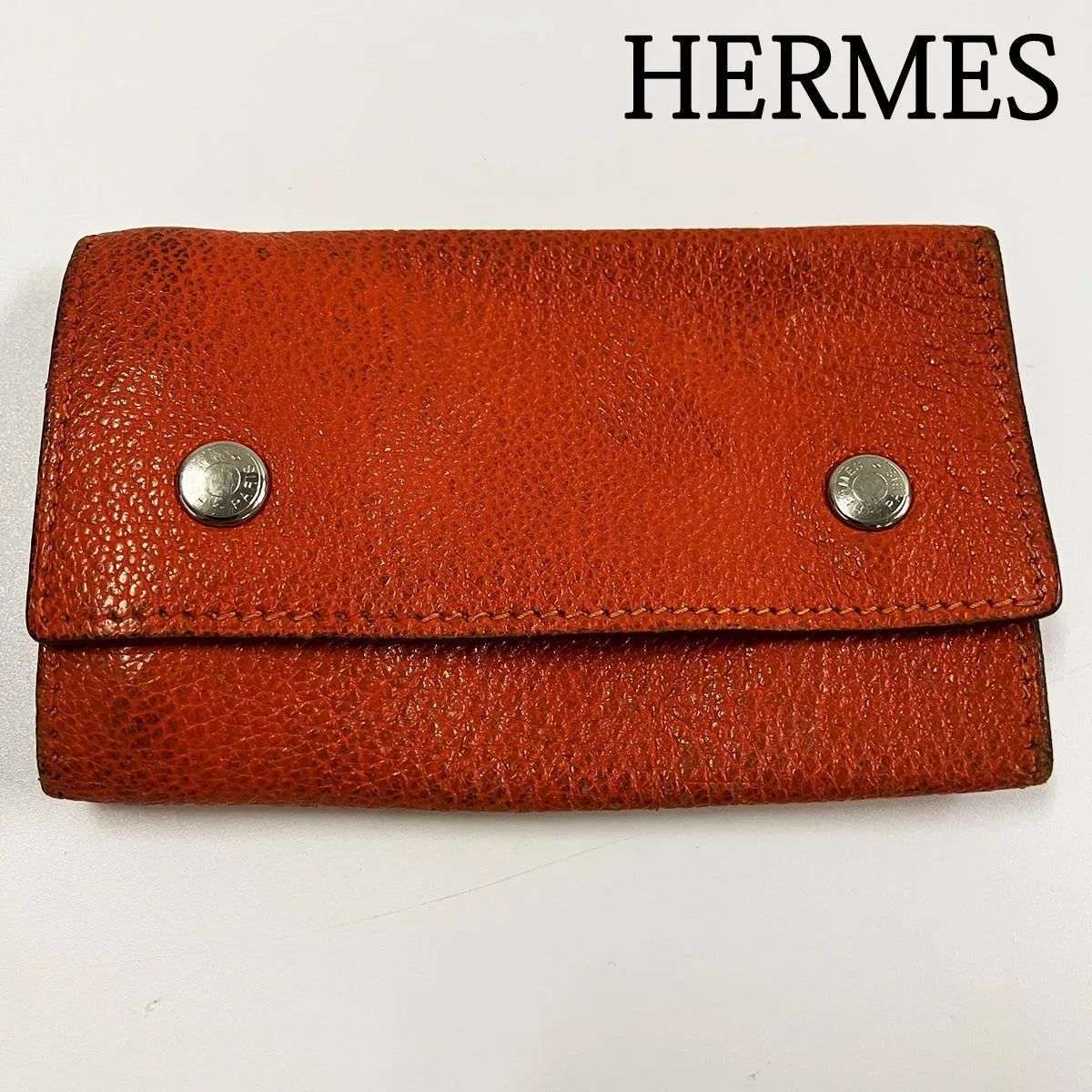 HERMES エルメス セリエボタン 6連 レザー キーケース - メルカリ