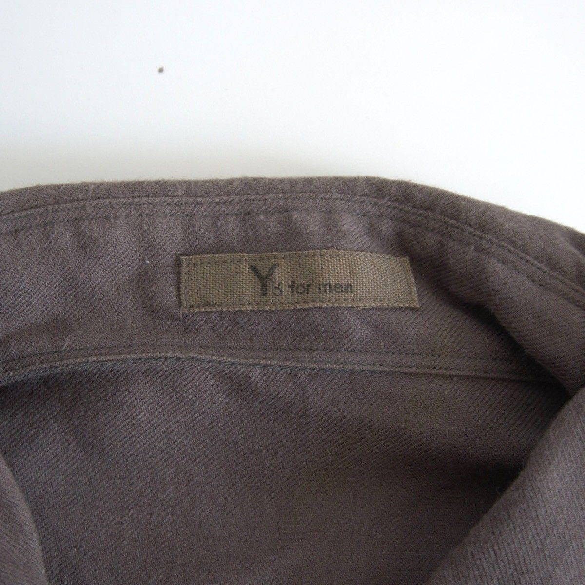 美品】Y's for men【オーバーサイズ コットン 注文 ウール シャツ