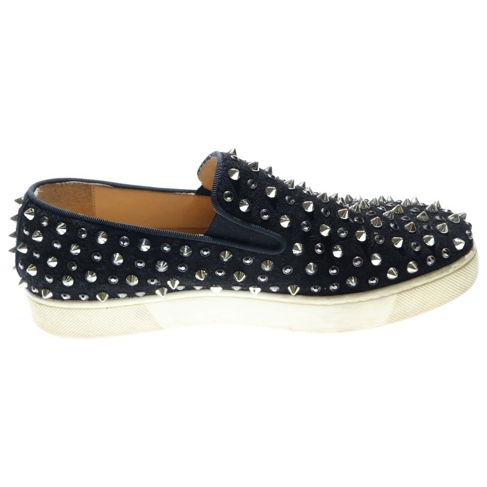 未使用級＊クリスチャンルブタン スパイク ローファー スタッズ スリッポン クリスチャンルブタン スパイクスタッズ レザー スリッポン 40 メンズ