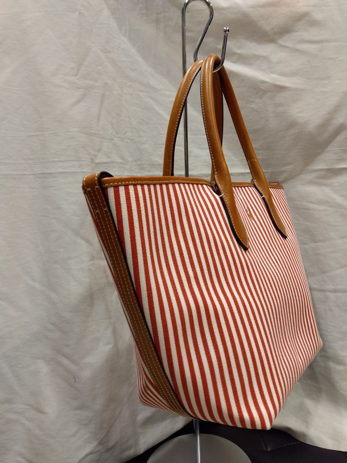 M 08 Polo Ralph Lauren ポロ ラルフローレン 大きめ トートバック アメリカン キャンパス×牛皮革 カジュアル