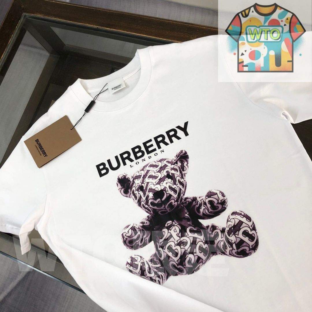Burberry XL 動物プリント Tシャツ 本日限定特価】Burberry 春夏 小熊プリントTシャツ [本日特価|新品未