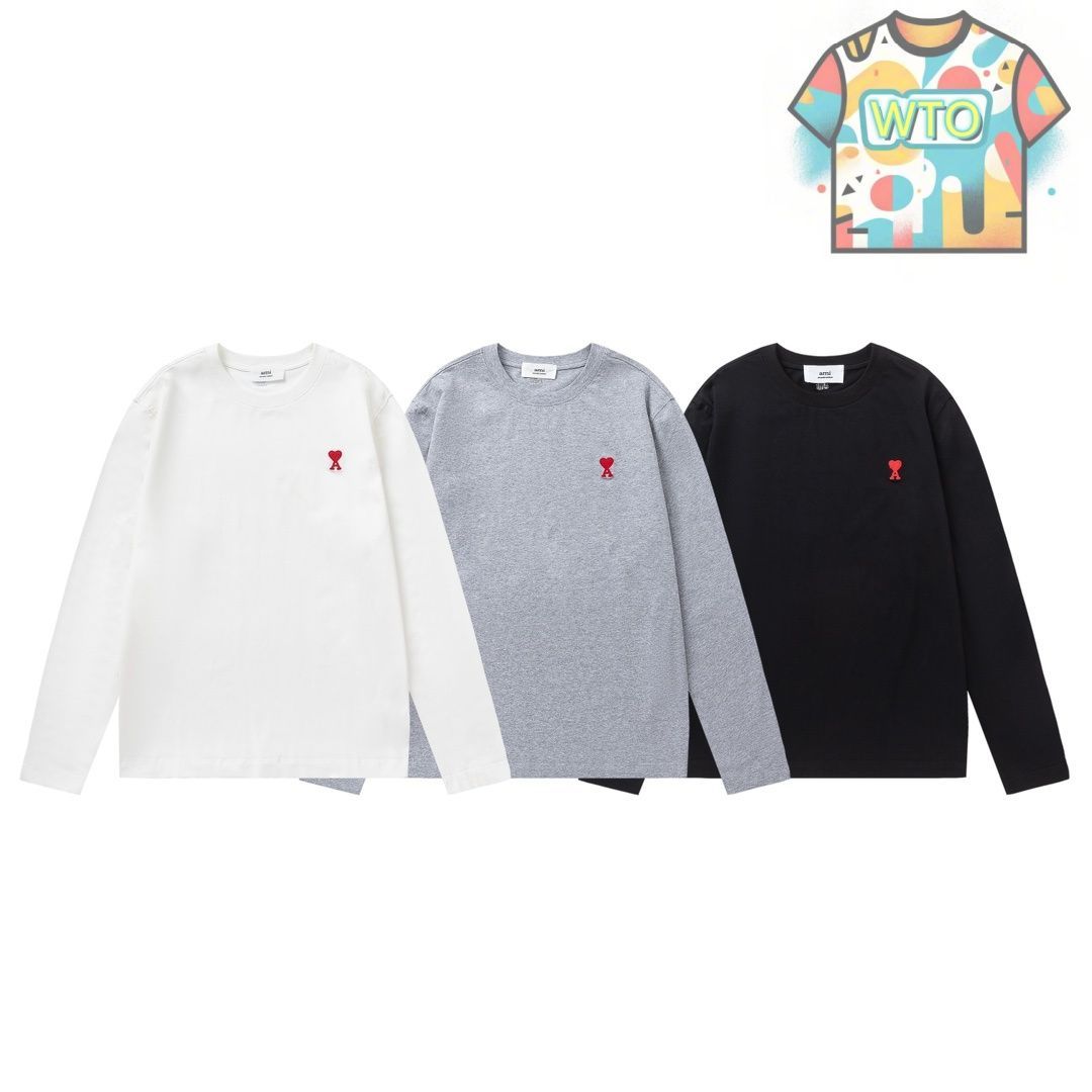 本日限定特価】Ami ハートロゴ ロングスリーブTシャツ [本日特価|新品
