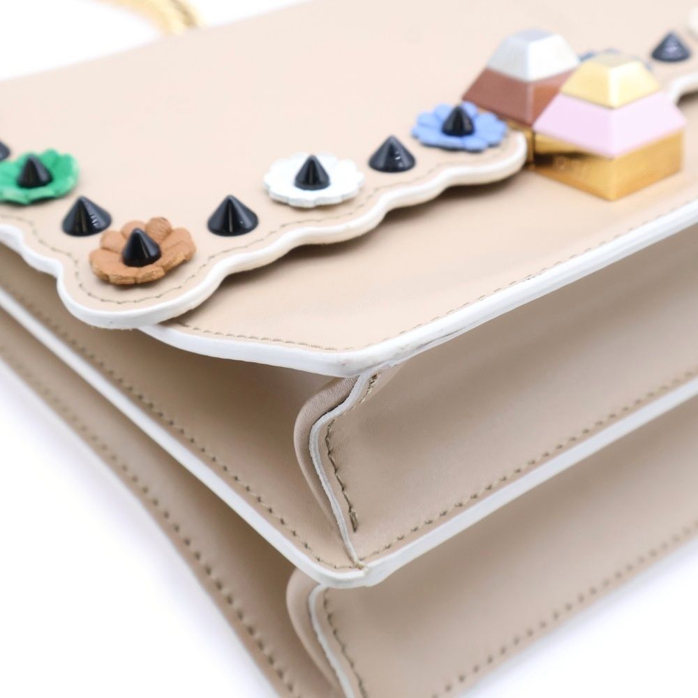 FENDI フェンディ  キャナイ　ミニ FENDI フェンディ キャナイ ミニ ショルダーバッグ レザー ピンク